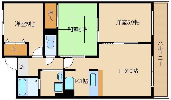 成城スクエアの物件間取画像