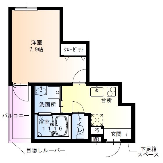 フジパレス尼崎杭瀬2番館の物件間取画像