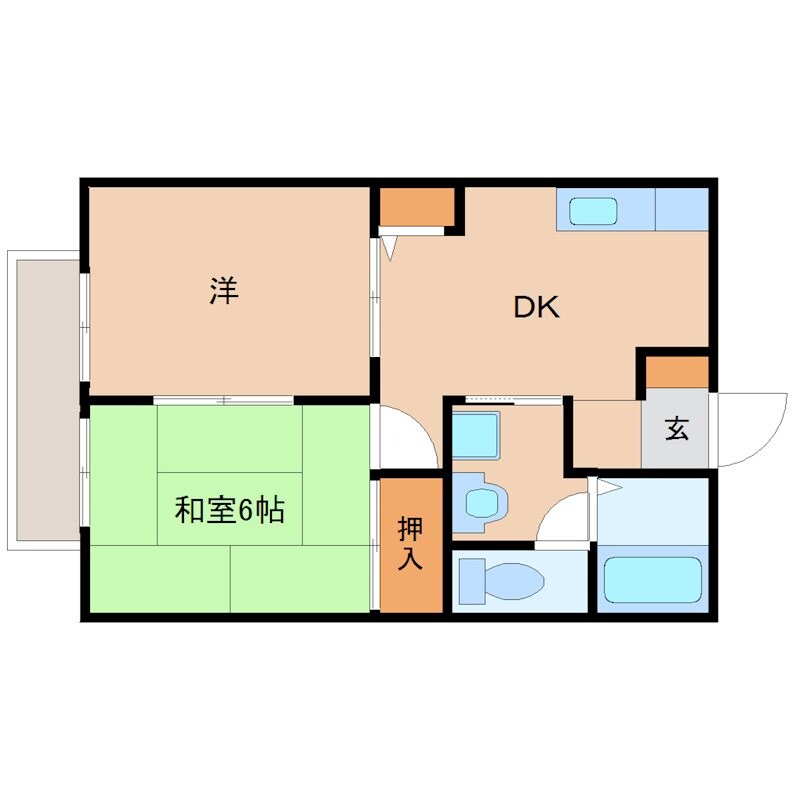 武庫川駅 徒歩7分 2階の物件間取画像