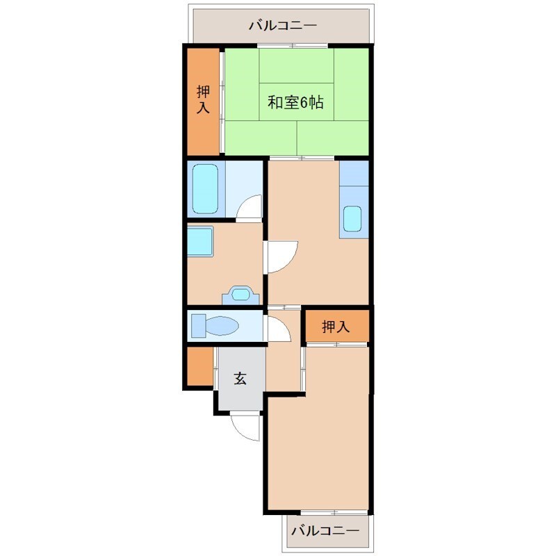 マンションエウォールの物件間取画像