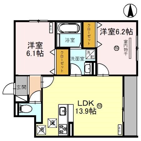 エテルノ塚口の物件間取画像