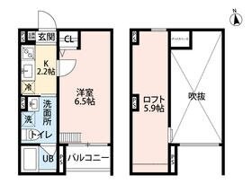 杭瀬駅 徒歩10分 2階の物件間取画像