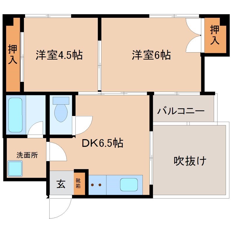 レガリア園田の物件間取画像