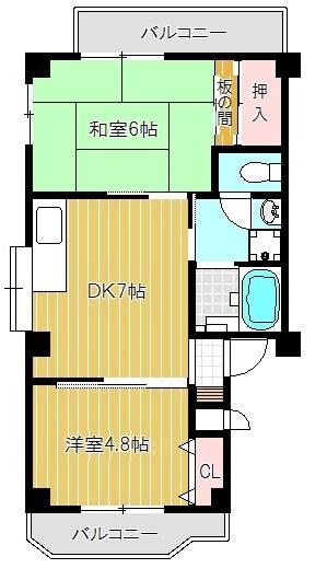 園田駅 徒歩12分 2階の物件間取画像