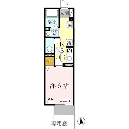 園田駅 徒歩14分 1階の物件間取画像