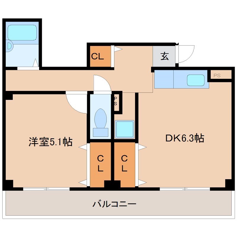 明生ビルの物件間取画像