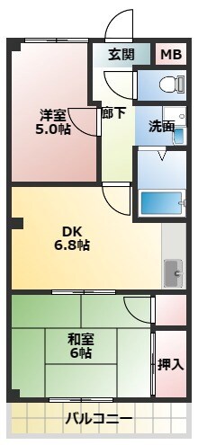 清山マンションの物件間取画像