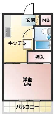 3Ｍドリームハイツの物件間取画像