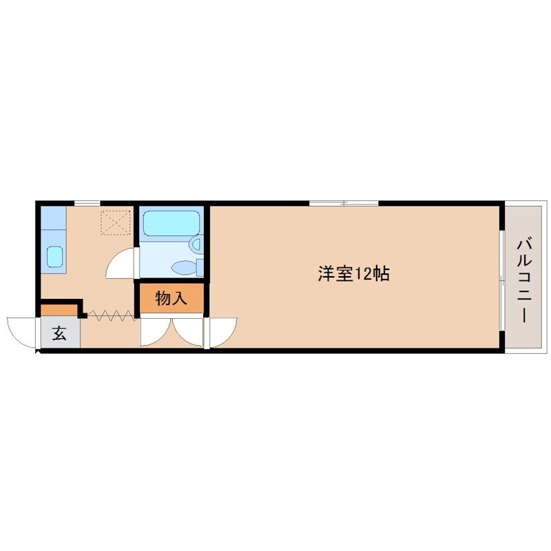 稲野駅 徒歩2分 2階の物件間取画像