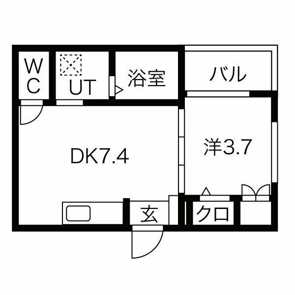 パルティール武庫川2の物件間取画像