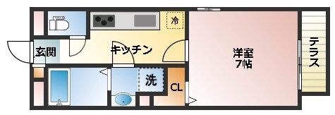 クレール栄翔の物件間取画像