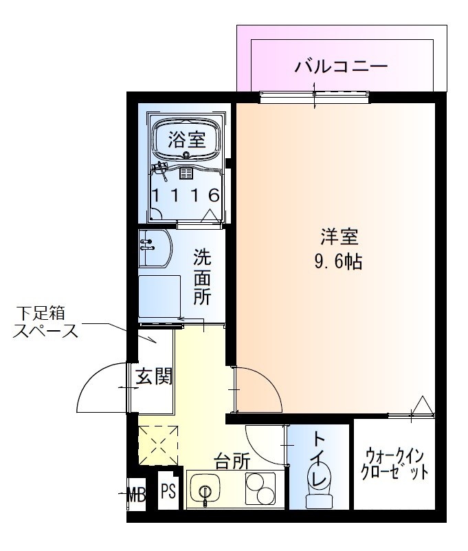 フジパレス大物公園1番館の物件間取画像