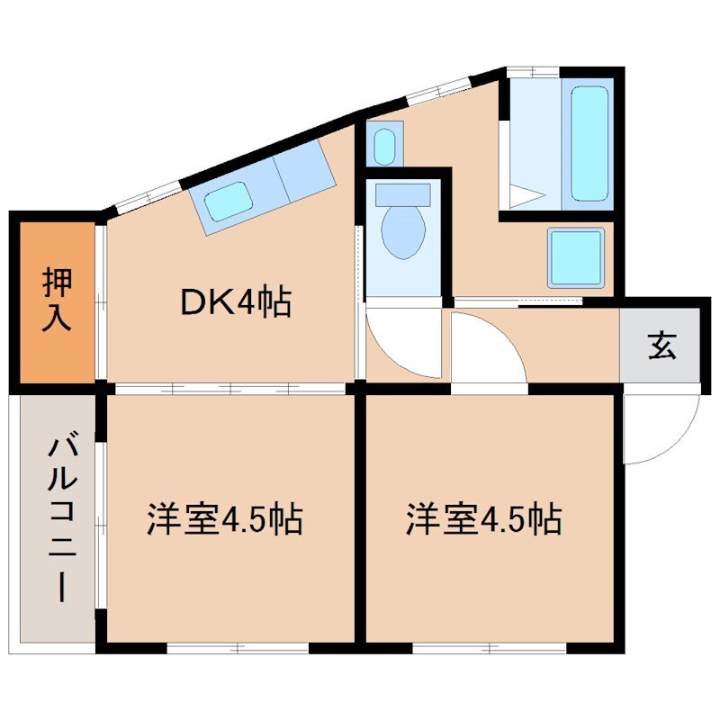 尼崎駅 徒歩14分 3階の物件間取画像