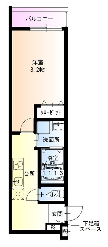 フジパレス三津屋南の物件間取画像