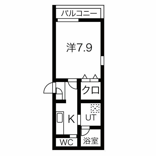 杭瀬駅 徒歩5分 1階の物件間取画像