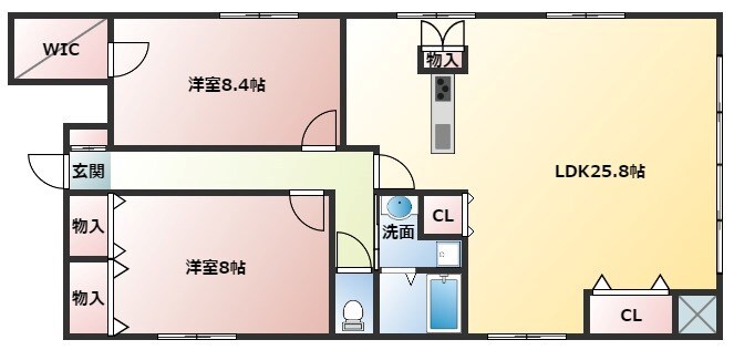 Rinon東園田の物件間取画像