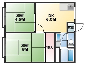 ハイツ橋本の物件間取画像