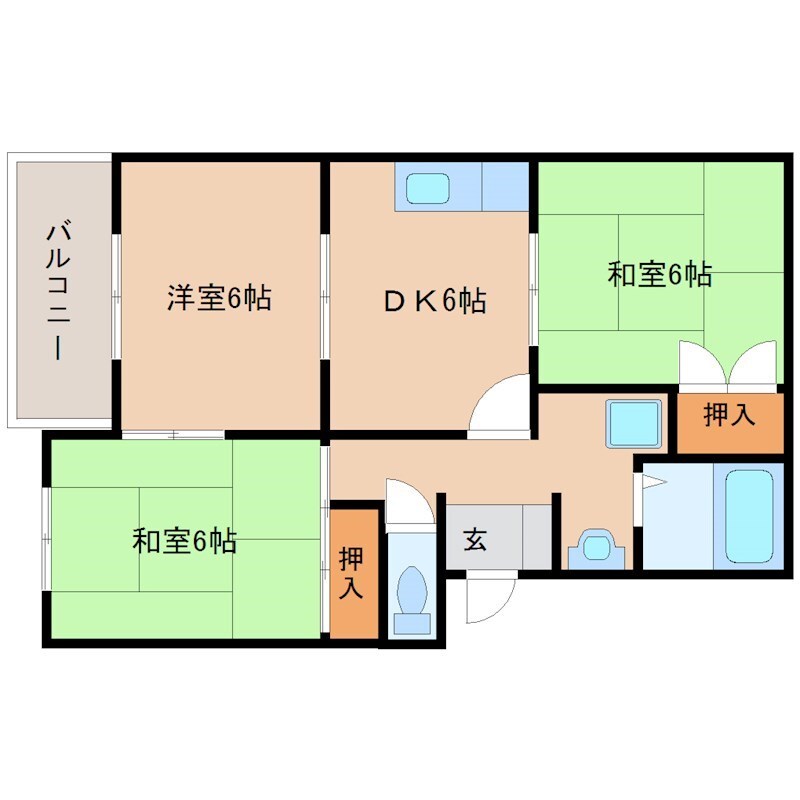 ヴァンベール園和の物件間取画像