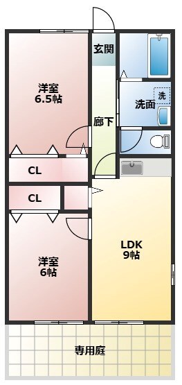 コンフォートの物件間取画像