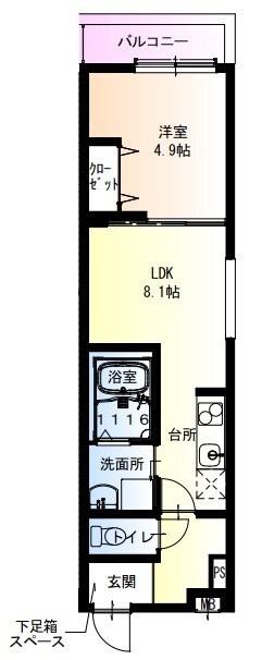 フジパレス西立花ウエストの物件間取画像