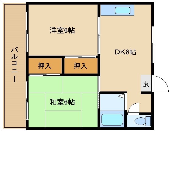 ラポールハルナの物件間取画像