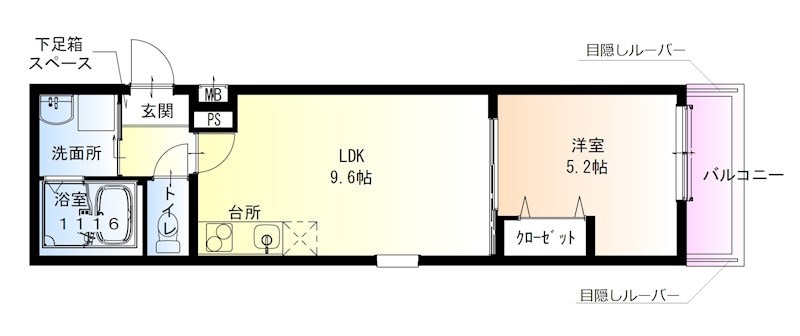 フジパレス尼崎城西の物件間取画像