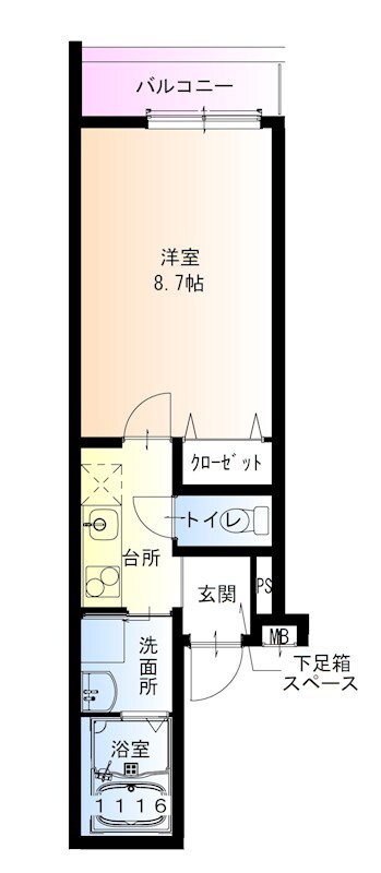 フジパレス尼崎城西の物件間取画像