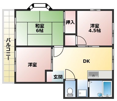 ファミールM一番館の物件間取画像