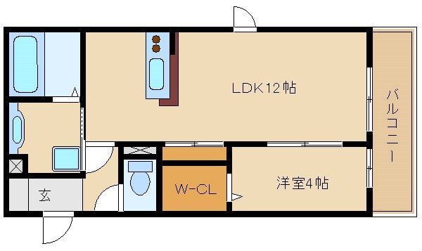 カーサオクターブの物件間取画像