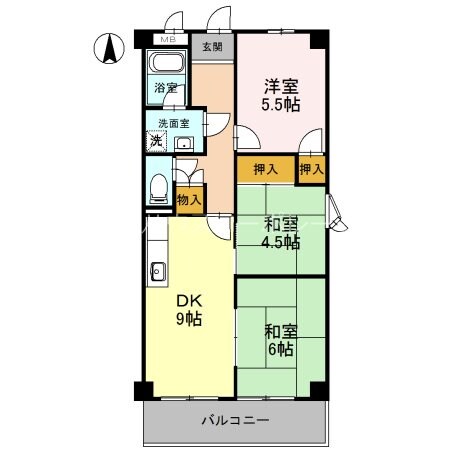 FONTAINE東園田の物件間取画像