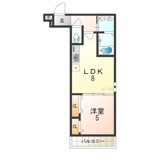 フジパレス新伊丹イーストの物件間取画像
