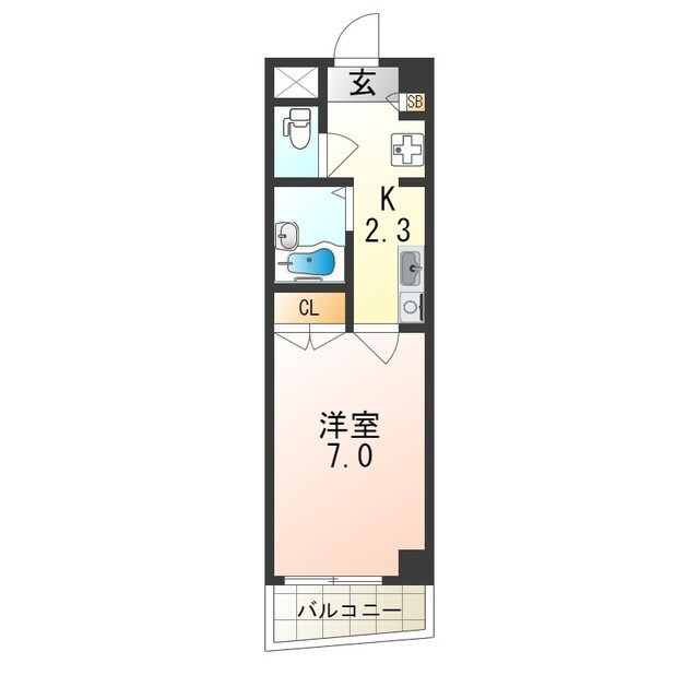SOLO伊丹中央の物件間取画像
