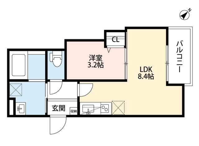 TATERUApartment大道南1丁目の物件間取画像