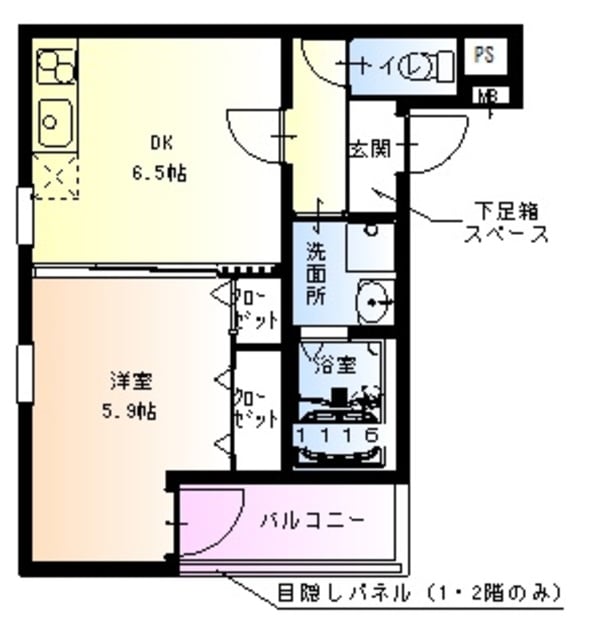 十三駅 徒歩10分 1階の物件間取画像