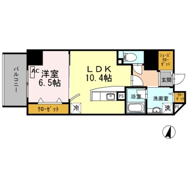 東梅田駅 徒歩9分 5階の物件間取画像