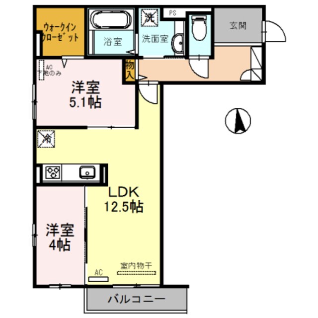 関目成育駅 徒歩7分 2階の物件間取画像