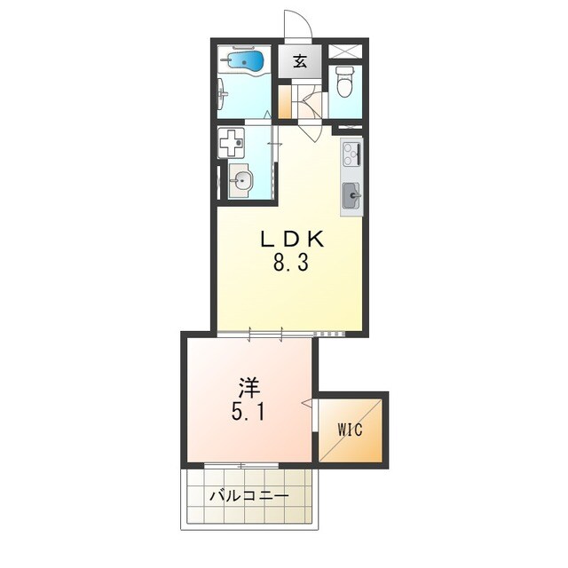 フォレストクリエオーレ上島町弐番館の物件間取画像