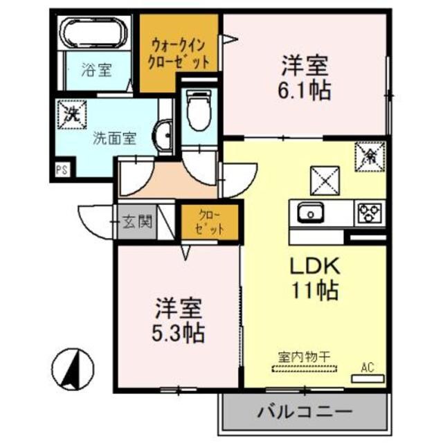 伊丹駅 徒歩28分 1階の物件間取画像