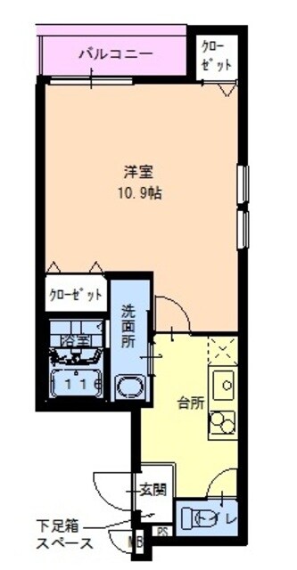 下新庄駅 徒歩4分 3階の物件間取画像