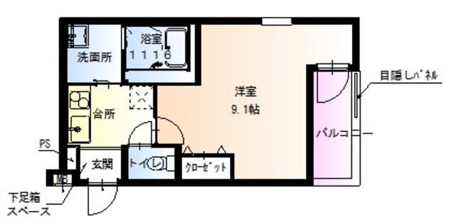 阪神国道駅 徒歩3分 3階の物件間取画像