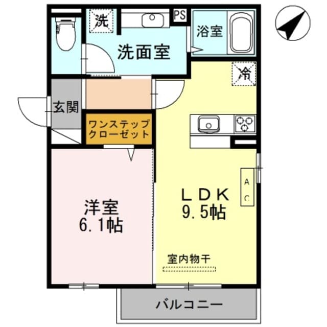 伝法駅 徒歩9分 2階の物件間取画像