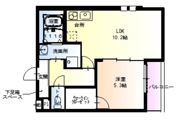 西宮北口駅 徒歩14分 3階の物件間取画像