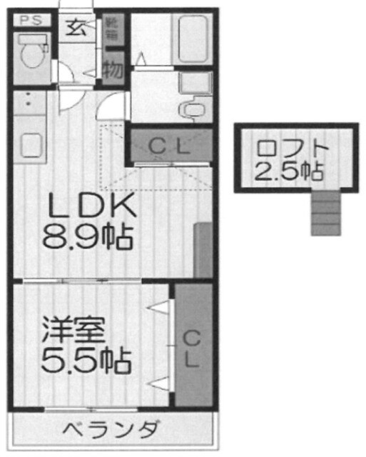 大和田駅 徒歩3分 2階の物件間取画像