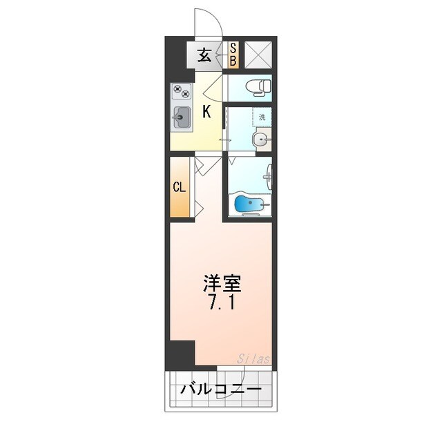 南田辺駅 徒歩6分 3階の物件間取画像