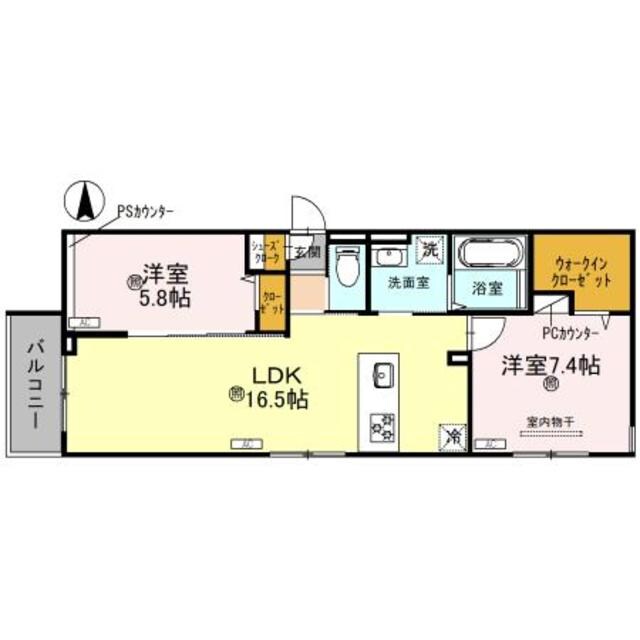 東部市場前駅 徒歩8分 3階の物件間取画像