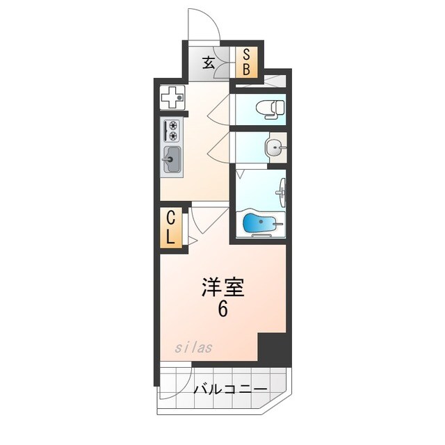 塚本駅 徒歩4分 3階の物件間取画像