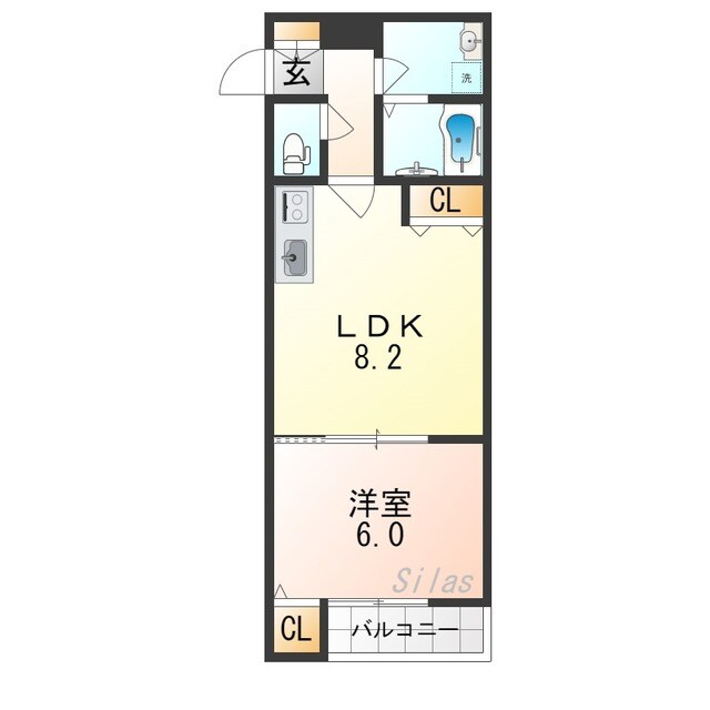 門真市駅 徒歩6分 1階の物件間取画像