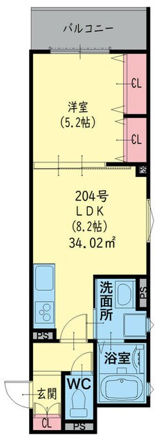 寝屋川市駅 徒歩12分 3階の物件間取画像