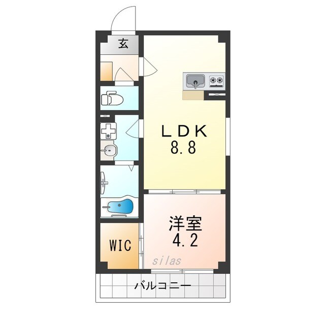 塚本駅 徒歩4分 3階の物件間取画像