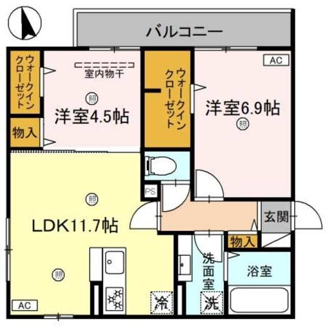 立花駅 徒歩9分 3階の物件間取画像